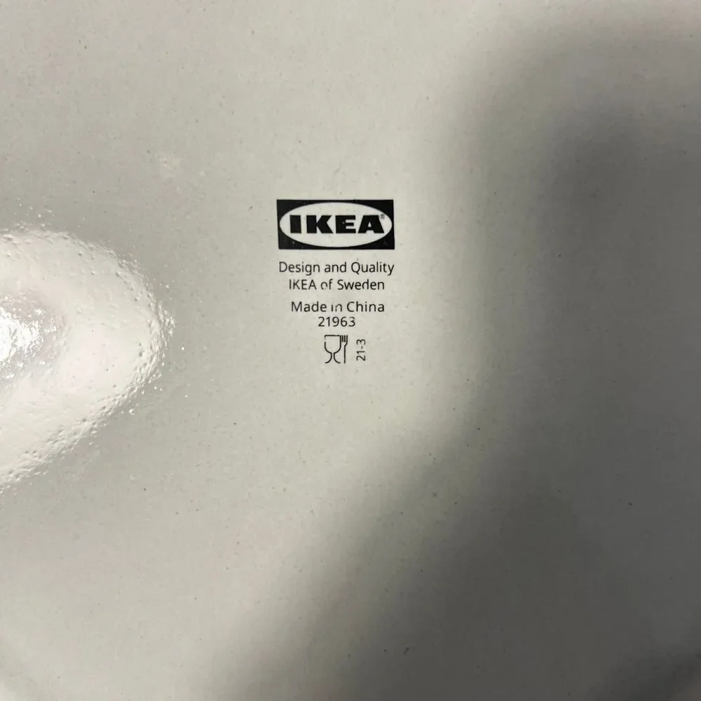Ikea GLADELIG (5) Gray Stoneware Dinner Plates 10
